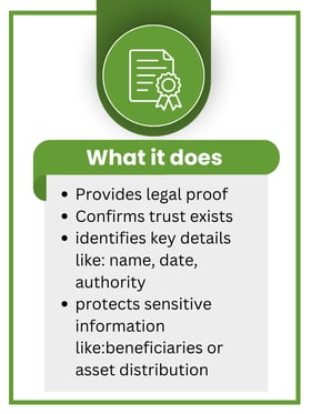 Certificate of Trust IF Blog post 1.20.26 what it does