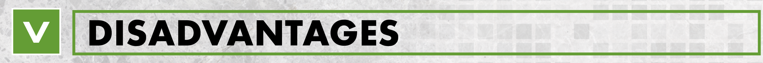 Disadvantages Header